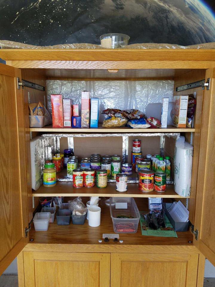 Interior of Little Free Pantry