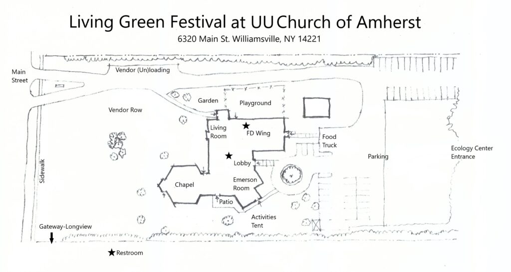 Map for the Living Green Festival